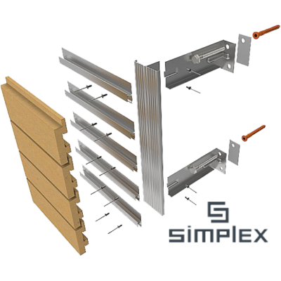 Стальные подсистемы SIMPLEX для навесных фасадов